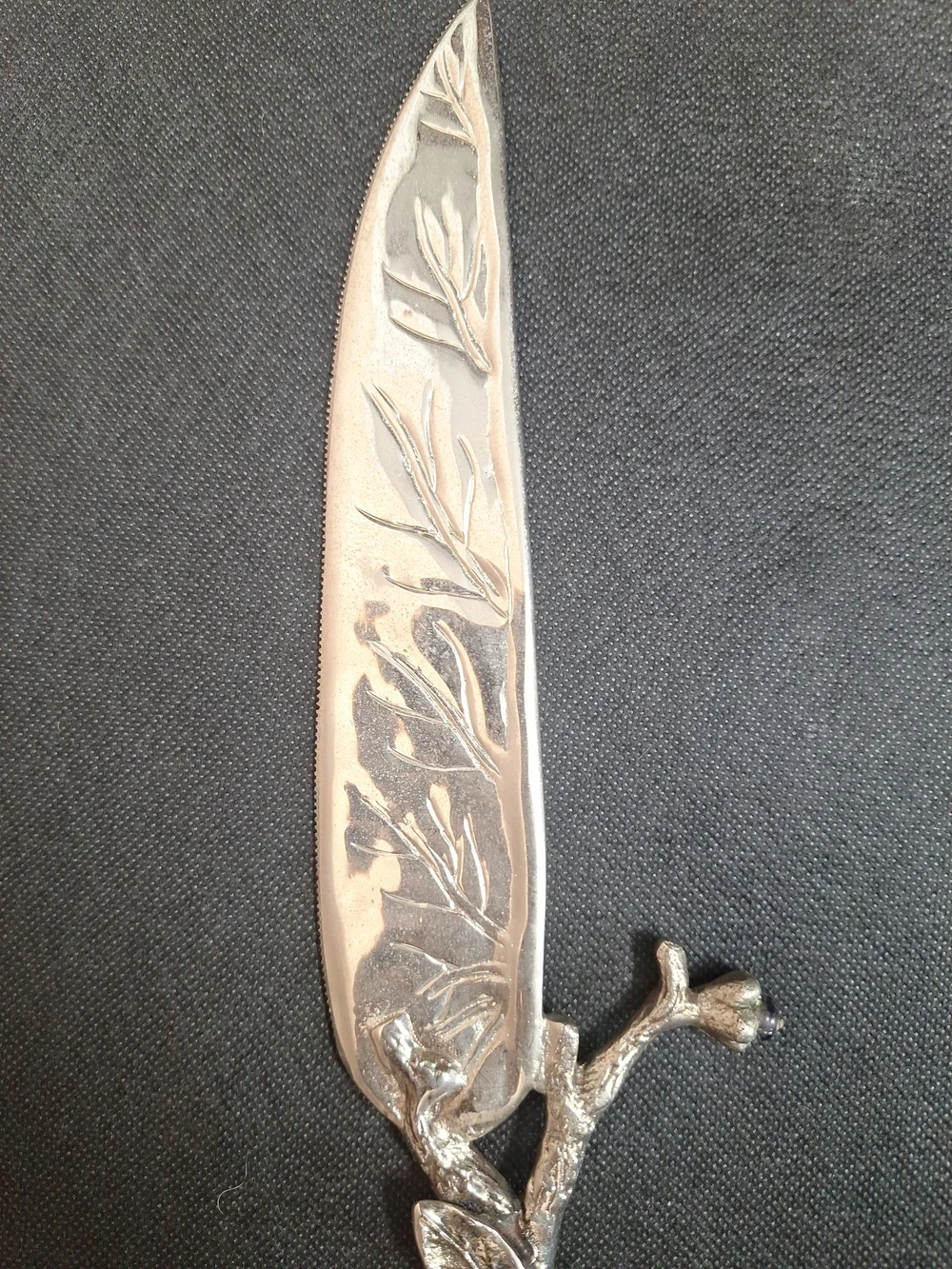 Bombay Silver-Tone Leaf & Branch Cake Knife and Server Set